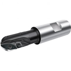 Walter - 40mm Cut Diam, 57mm Max Depth of Cut, 40mm Shank Diam, 190mm OAL, Indexable Ball Nose End Mill - 9,000 Max RPM - Americas Industrial Supply