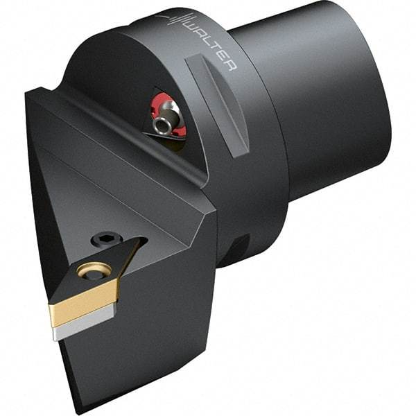 Walter - 93° Lead Angle, Indexable Turning Toolholder - 90mm OAL, Series PVJB-CAPTO-AUSSEN - Americas Industrial Supply