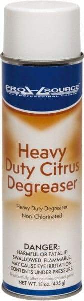 PRO-SOURCE - 15 oz Aerosol Cleaner/Degreaser - Aerosol, Nonchlorinated Solvent Cleaner, Citrus - Americas Industrial Supply