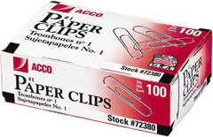 ACCO - 1-3/8" Wide Paper Fastener - Silver - Americas Industrial Supply