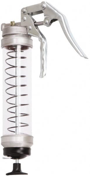 PRO-LUBE - 5,000 Max psi, Flexible & Rigid Pistol Grease Gun - 14 oz (Cartridge) Capacity, 1/8 Thread Outlet, 40 Strokes per 0.07 oz, Bulk, Cartridge & Suction Fill - Americas Industrial Supply