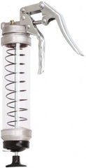 PRO-LUBE - 5,000 Max psi, Flexible & Rigid Pistol Grease Gun - 14 oz (Cartridge) Capacity, 1/8 Thread Outlet, 40 Strokes per 0.07 oz, Bulk, Cartridge & Suction Fill - Americas Industrial Supply