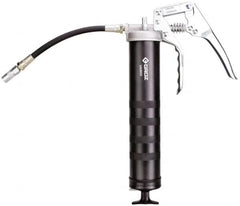 PRO-LUBE - 7,000 Max psi, Flexible Pistol Grease Gun - 14 oz Capacity, 1/8 Thread Outlet, 33 Strokes per oz - Americas Industrial Supply