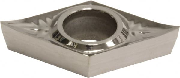 Sumitomo - DCGT32.51 NAG Grade H1 Carbide Turning Insert - Uncoated, 55° Diamond, 3/8" Inscr Circle, 5/32" Thick, 1/64" Corner Radius - Americas Industrial Supply