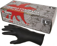 MCR Safety - Size M, 6 mil, Powder Free Nitrile Disposable Gloves - Americas Industrial Supply