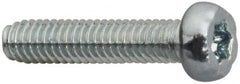 Made in USA - M2 Pan Head Torx Sheet Metal Screw - Case Hardened Steel, 8" Length Under Head, Grade 1022, T5 Drive - Americas Industrial Supply