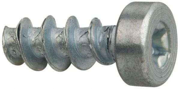 Made in USA - M3.5 Pan Head Torx Sheet Metal Screw - Case Hardened Steel, 12" Length Under Head, Grade 1022, T10 Drive - Americas Industrial Supply