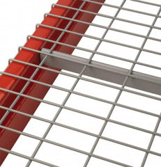 Nashville Wire - 46" Wide, 2" High, Open Shelving Inverted Channel - Steel, Galvanized Finish, 36" Deep, Use with Pallet Racks - Americas Industrial Supply
