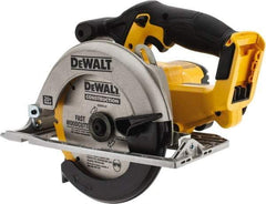 DeWALT - 20 Volt, 6-1/2" Blade, Cordless Circular Saw - 3,700 RPM, Lithium-Ion Batteries Not Included - Americas Industrial Supply