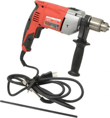 Milwaukee Tool - 120 Volt 1/2" Keyed Chuck Electric Hammer Drill - 0 to 48,000 BPM, 0 to 2,800 RPM - Americas Industrial Supply