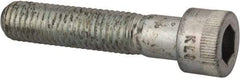 Made in USA - 5/8-11 UNC Hex Socket Drive, Socket Cap Screw - Alloy Steel, Zinc-Plated Finish, Partially Threaded, 3" Length Under Head - Americas Industrial Supply