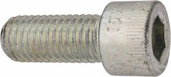 Made in USA - 5/8-11 UNC Hex Socket Drive, Socket Cap Screw - Alloy Steel, Zinc-Plated Finish, Fully Threaded, 1-1/2" Length Under Head - Americas Industrial Supply