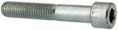 Made in USA - 1/2-13 UNC Hex Socket Drive, Socket Cap Screw - Alloy Steel, Zinc-Plated Finish, Partially Threaded, 3" Length Under Head - Americas Industrial Supply