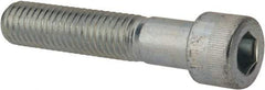 Made in USA - 1/2-13 UNC Hex Socket Drive, Socket Cap Screw - Alloy Steel, Zinc-Plated Finish, Partially Threaded, 2-1/2" Length Under Head - Americas Industrial Supply
