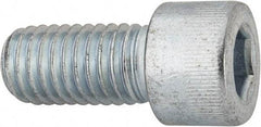 Made in USA - 1/2-13 UNC Hex Socket Drive, Socket Cap Screw - Alloy Steel, Zinc-Plated Finish, Fully Threaded, 1" Length Under Head - Americas Industrial Supply