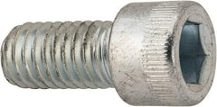 Made in USA - 3/8-16 UNC Hex Socket Drive, Socket Cap Screw - Alloy Steel, Zinc-Plated Finish, Fully Threaded, 3/4" Length Under Head - Americas Industrial Supply