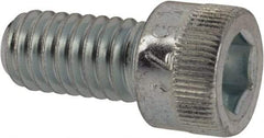 Made in USA - 5/16-18 UNC Hex Socket Drive, Socket Cap Screw - Alloy Steel, Zinc-Plated Finish, Fully Threaded, 5/8" Length Under Head - Americas Industrial Supply