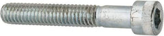 Made in USA - 5/16-18 UNC Hex Socket Drive, Socket Cap Screw - Alloy Steel, Zinc-Plated Finish, Partially Threaded, 2" Length Under Head - Americas Industrial Supply