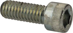 Made in USA - 5/16-18 UNC Hex Socket Drive, Socket Cap Screw - Alloy Steel, Zinc-Plated Finish, Fully Threaded, 7/8" Length Under Head - Americas Industrial Supply