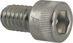 Made in USA - 5/16-18 UNC Hex Socket Drive, Socket Cap Screw - Alloy Steel, Zinc-Plated Finish, Fully Threaded, 1/2" Length Under Head - Americas Industrial Supply