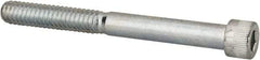 Made in USA - 1/4-20 UNC Hex Socket Drive, Socket Cap Screw - Alloy Steel, Zinc-Plated Finish, Partially Threaded, 2-1/2" Length Under Head - Americas Industrial Supply