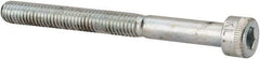 Made in USA - #10-32 UNF Hex Socket Drive, Socket Cap Screw - Alloy Steel, Zinc-Plated Finish, Partially Threaded, 2" Length Under Head - Americas Industrial Supply