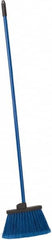 PRO-SOURCE - 12" Wide, Blue Polypropylene Bristles, 46-1/2" Vinyl-Coated Metal Handle, Angled Broom - Flagged - Americas Industrial Supply