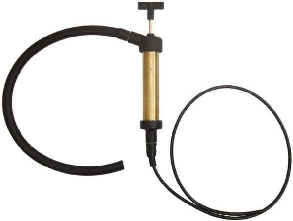 PRO-LUBE - Oil Lubrication 0.31 Strokes/oz Flow Brass Lever Hand Pump - Use with Antifreeze, Coolants, Diesel Fuel, Engine Oil, Power Steering Fluid, Transmission Fluid & Water - Americas Industrial Supply