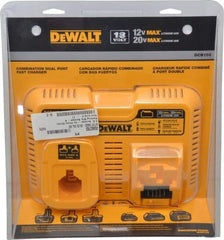 DeWALT - 12 to 20 & 7.2 to 18 Volt, 2 Battery Lithium-Ion, NiCad & NiMH Power Tool Charger - 1 hr to Charge - Americas Industrial Supply