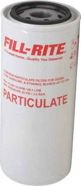 Tuthill - 1 Inlet Size, 3-5/8 Outlet Size, 18 GPM, Pump Filter - 8-1/2 Long, 10 Micron Mesh, Cast Iron - Americas Industrial Supply