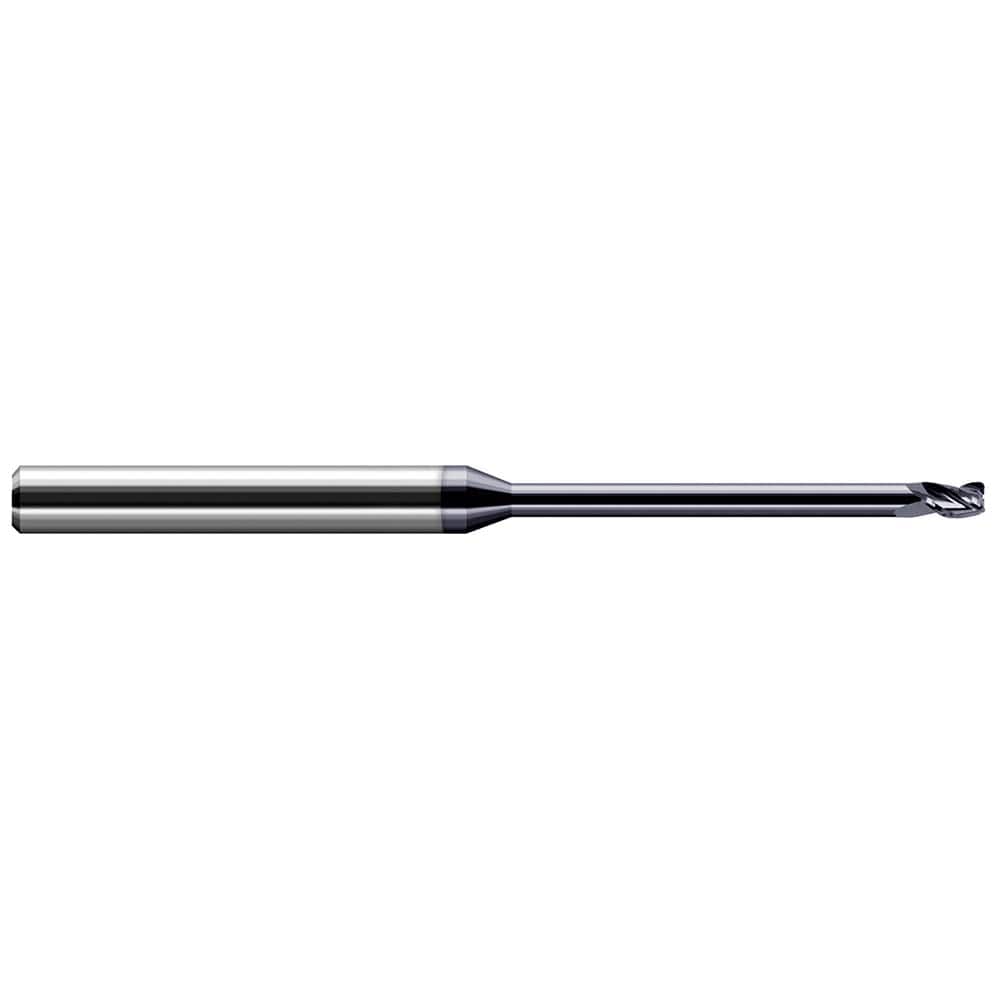 Harvey Tool - Corner Radius & Corner Chamfer End Mills; Mill Diameter (Inch): 1/8 ; Mill Diameter (Decimal Inch): 0.1250 ; End Type: Corner Radius ; Corner Radius (Inch): 1/64 ; Corner Radius (Decimal Inch): 0.0150 ; Number of Flutes: 3 - Exact Industrial Supply