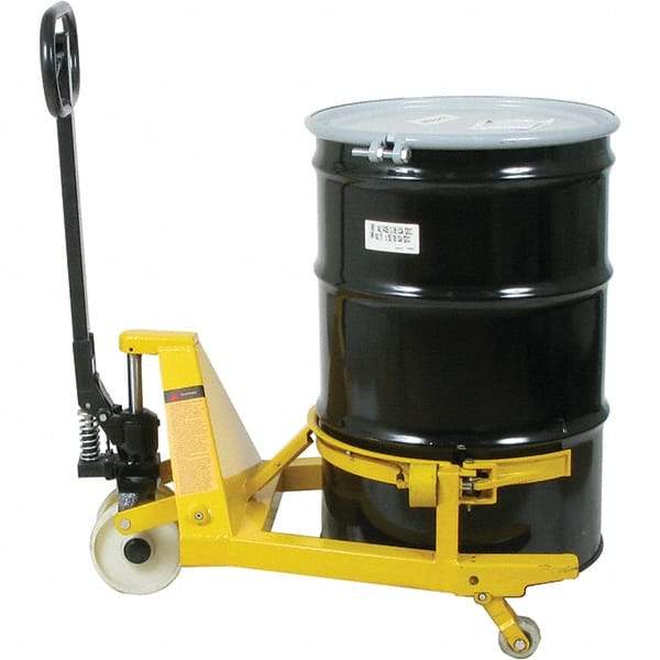Wesco Industrial Products - 660 Lb Load Capacity, 55 Gal Drum Lifter - 28-1/2" Wide x 47-1/2" High, 3 Steel Wheels - Americas Industrial Supply