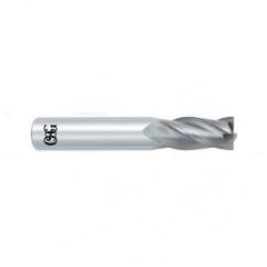 1/2 Dia. x 3 Overall Length 4-Flute Square End Solid Carbide SE End Mill-Round Shank-Center Cutting-Uncoated - Americas Industrial Supply