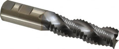 Niagara Cutter - 1" Diam, Coarse Pitch, 3" LOC, 3 Flute Cobalt Roughing Square End Mill - TiCN Finish, 5-1/2" OAL, 1" Shank Diam, Single End, Centercutting, 36° Helix - Americas Industrial Supply