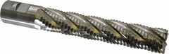 Niagara Cutter - 1-1/4" Diam, Coarse Pitch, 6" LOC, 6 Flute Cobalt Roughing Square End Mill - Uncoated, 8-1/2" OAL, 1-1/4" Shank Diam, Single End, 30° Helix - Americas Industrial Supply
