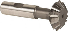 Keo - 1-3/8° 1-3/8" Cut Diam, 1/2" Cut Width, 5/8" Shank, High Speed Steel Double-Angle Cutter - Americas Industrial Supply