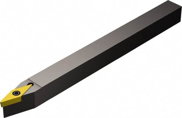 Sandvik Coromant - SVVB, Neutral Cut, 17.50° Lead Angle, 12mm Shank Height x 12mm Shank Width, Neutral Rake Indexable Turning Toolholder - 125mm OAL, VBMT 11 03 04 Insert Compatibility, Series CoroTurn 107 - Americas Industrial Supply