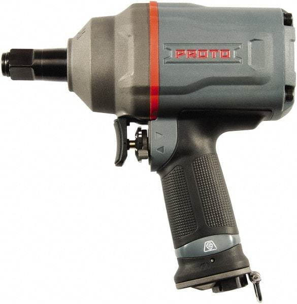 Proto - 3/4" Drive, 5,300 RPM, 1,560 Ft/Lb Torque Impact Wrench - Pistol Grip Handle, 950 IPM, 5.1 CFM, 90 psi, 3/8" NPT Inlet - Americas Industrial Supply