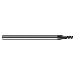 Variable Helix End Mills for Medium Alloy Steels - 1.500mm Cutter Diameter × 0.200mm Radius × 4.500mm Length of Cut Carbide Corner Radius End Mill for Medium Alloy Steels, 3 Flutes, AlTiN Coated