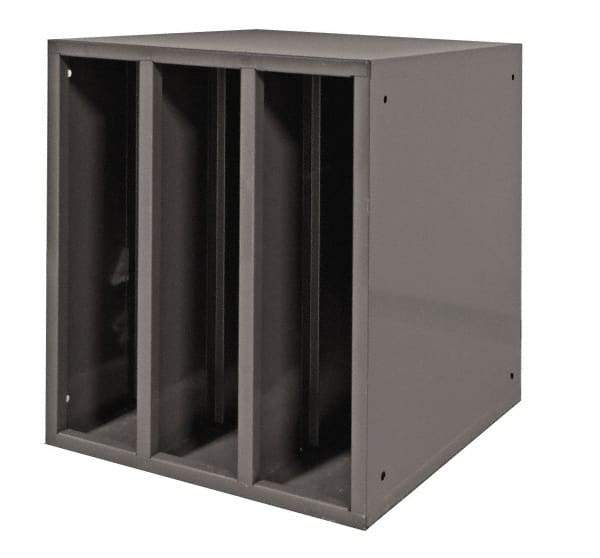 Durham - Gray Hydraulic Hose Cabinet - 25" Wide x 25" High x 23" Deep, Steel - Americas Industrial Supply