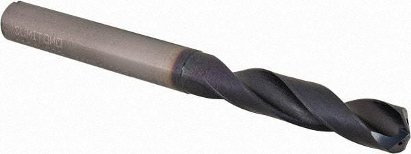 Sumitomo - 9.8mm 135° Solid Carbide Screw Machine Drill Bit - TiAlCr/TiSi Finish, 50mm Flute Length, 106mm OAL, Through Coolant - Americas Industrial Supply
