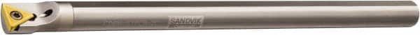 Sandvik Coromant - 0.6236" Min Bore Diam, 8" OAL, 1/2" Shank Diam, C..STFCR/L Indexable Boring Bar - Screw-On Holding Method - Americas Industrial Supply