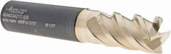 Walter - 5/8", 25.73mm LOC, 5/8" Shank Diam, 3-1/2" OAL, 4 Flute, Solid Carbide Square End Mill - Single End, TiAlN/ZrN Finish, Spiral Flute, 50° Helix, Centercutting, Right Hand Cut, Right Hand Flute - Americas Industrial Supply