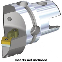 Kennametal - Right Hand Cut, Size KM50, SN.. Insert Compatiblity, Internal or External Modular Turning & Profiling Cutting Unit Head - 35mm Ctr to Cutting Edge, 58.3mm Head Length, Through Coolant, Series M-Clamping - Americas Industrial Supply