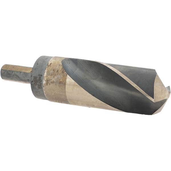 Made in USA - 1-5/16" High Speed Steel, 118° Point, Round with Flats Shank Maintenance Drill Bit - Americas Industrial Supply