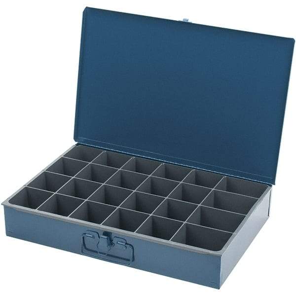 Durham - Small Parts Storage Box - Steel Frame, 24 Compartments - Americas Industrial Supply