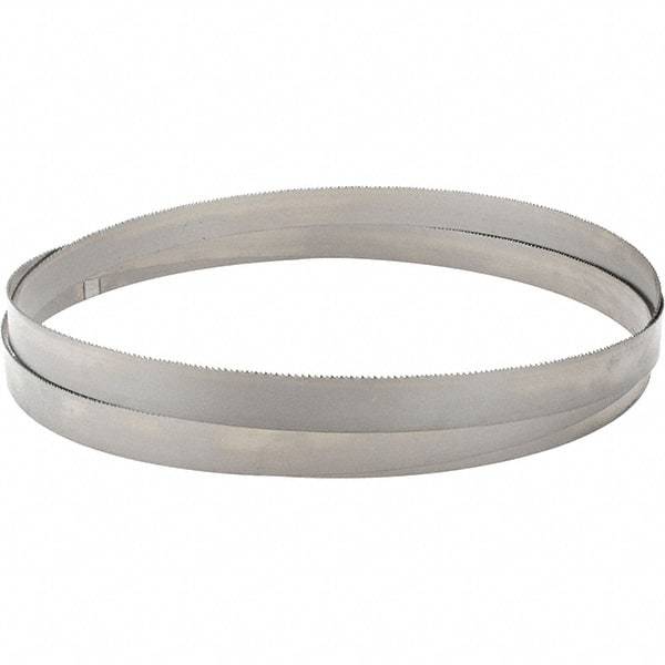 M.K. MORSE - 8 to 12 TPI, 10' 10-1/2 Long x 1" Wide x 0.035" Thick, Welded Band Saw Blade - Bi-Metal, Toothed Edge, Modified Raker Tooth Set, Flexible Back, Contour Cutting - Americas Industrial Supply