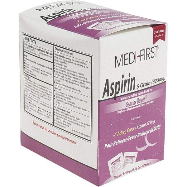 Medique - Aspirin Tablets - Headache & Pain Relief - Americas Industrial Supply