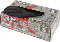 MCR Safety - Pack of (100) Size S, 3 mil, Powder Free Nitrile Disposable Gloves - Americas Industrial Supply