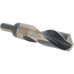 Made in USA - 31/32" High Speed Steel, 135° Point, Round with Flats Shank Maintenance Drill Bit - Americas Industrial Supply